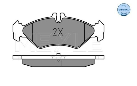 Brake Pad Set, disc brake MEYLE-ORIGINAL Quality 025 216 2117, Image 2