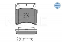 Brake Pad Set, disc brake MEYLE-ORIGINAL Quality 025 216 3517