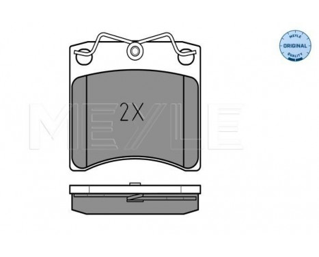 Brake Pad Set, disc brake MEYLE-ORIGINAL Quality 025 216 3517, Image 2