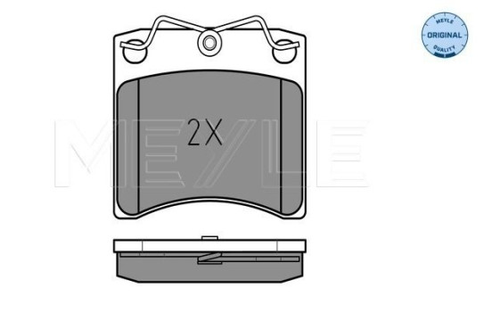Brake Pad Set, disc brake MEYLE-ORIGINAL Quality 025 216 3517, Image 2