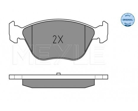 Brake Pad Set, disc brake MEYLE-ORIGINAL Quality 025 216 3619/W