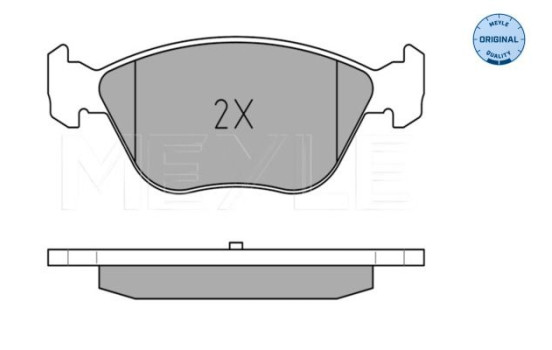Brake Pad Set, disc brake MEYLE-ORIGINAL Quality 025 216 3619/W, Image 2