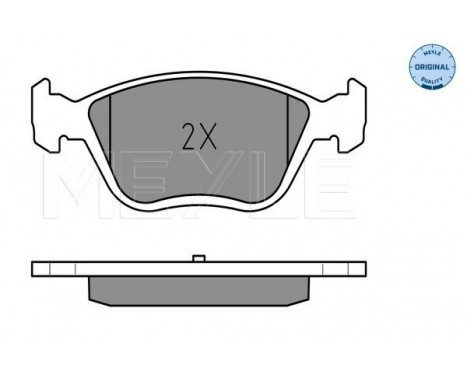 Brake Pad Set, disc brake MEYLE-ORIGINAL Quality 025 216 3719/W