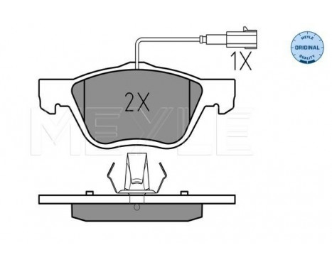 Brake Pad Set, disc brake MEYLE-ORIGINAL Quality 025 216 3719/W, Image 2