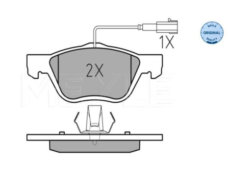 Brake Pad Set, disc brake MEYLE-ORIGINAL Quality 025 216 3719/W, Image 2