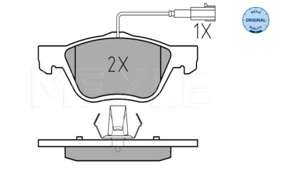 Brake Pad Set, disc brake MEYLE-ORIGINAL Quality 025 216 3719/W, Image 2