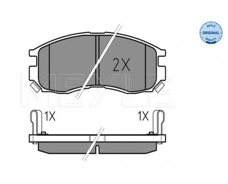 Brake Pad Set, disc brake MEYLE-ORIGINAL Quality 025 216 4716/W