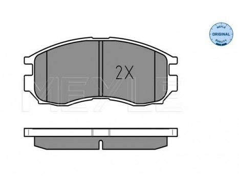 Brake Pad Set, disc brake MEYLE-ORIGINAL Quality 025 216 4716/W, Image 2