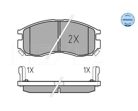 Brake Pad Set, disc brake MEYLE-ORIGINAL Quality 025 216 4716/W, Image 2