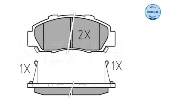 Brake Pad Set, disc brake MEYLE-ORIGINAL Quality 025 216 5118/W, Image 2