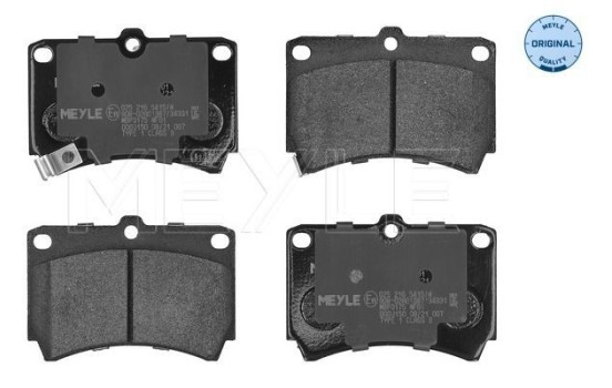 Brake Pad Set, disc brake MEYLE-ORIGINAL Quality 025 216 5415/W, Image 3