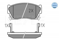 Brake Pad Set, disc brake MEYLE-ORIGINAL Quality 025 216 5716/W