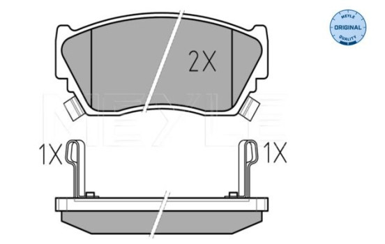 Brake Pad Set, disc brake MEYLE-ORIGINAL Quality 025 216 5716/W, Image 2