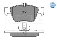 Brake Pad Set, disc brake MEYLE-ORIGINAL Quality 025 216 6419
