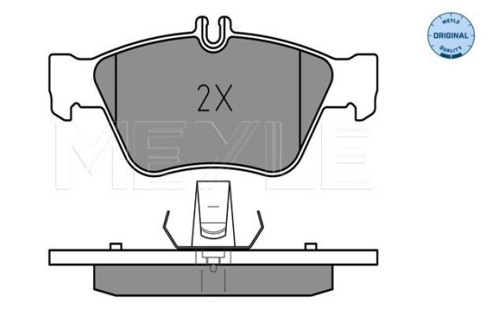 Brake Pad Set, disc brake MEYLE-ORIGINAL Quality 025 216 6419