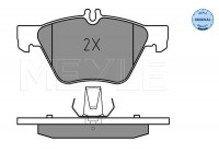 Brake Pad Set, disc brake MEYLE-ORIGINAL Quality 025 216 7020