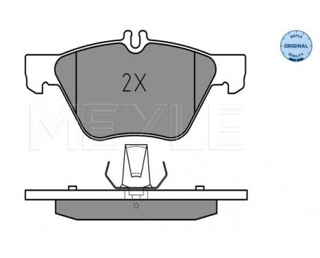 Brake Pad Set, disc brake MEYLE-ORIGINAL Quality 025 216 7020