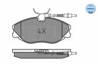 Brake Pad Set, disc brake MEYLE-ORIGINAL Quality 025 216 7419/W