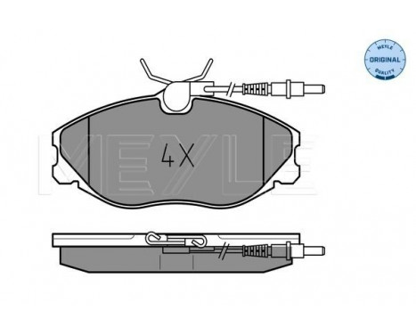 Brake Pad Set, disc brake MEYLE-ORIGINAL Quality 025 216 7419/W