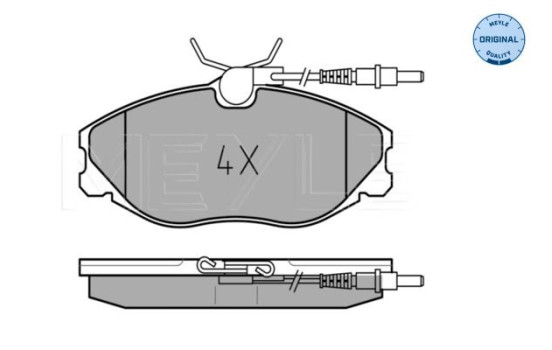 Brake Pad Set, disc brake MEYLE-ORIGINAL Quality 025 216 7419/W, Image 2
