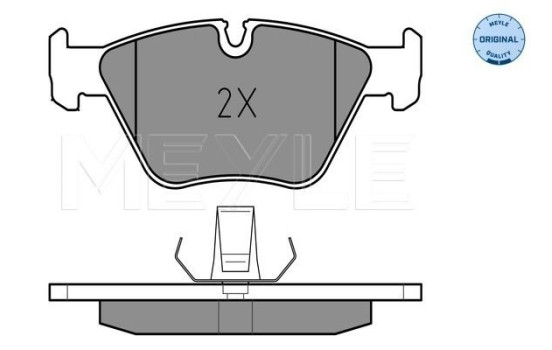 Brake Pad Set, disc brake MEYLE-ORIGINAL Quality 025 216 7720