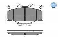 Brake Pad Set, disc brake MEYLE-ORIGINAL Quality 025 216 7915/W