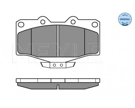 Brake Pad Set, disc brake MEYLE-ORIGINAL Quality 025 216 7915/W