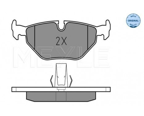 Brake Pad Set, disc brake MEYLE-ORIGINAL Quality 025 216 9117