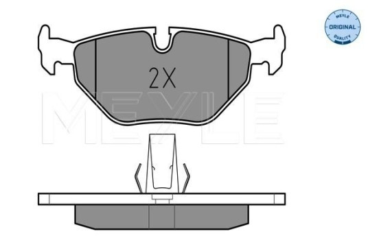 Brake Pad Set, disc brake MEYLE-ORIGINAL Quality 025 216 9117