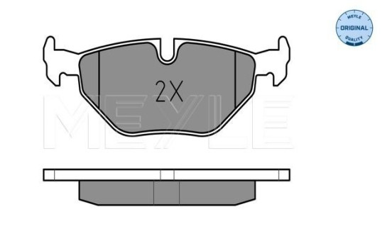 Brake Pad Set, disc brake MEYLE-ORIGINAL Quality 025 216 9117, Image 2