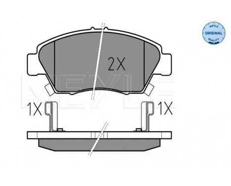 Brake Pad Set, disc brake MEYLE-ORIGINAL Quality 025 216 9416/W