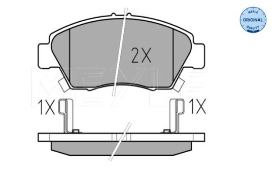 Brake Pad Set, disc brake MEYLE-ORIGINAL Quality 025 216 9416/W, Image 2