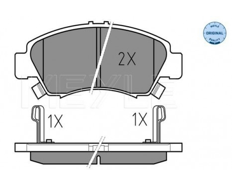 Brake Pad Set, disc brake MEYLE-ORIGINAL Quality 025 216 9715/W