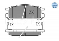 Brake Pad Set, disc brake MEYLE-ORIGINAL Quality 025 217 0315/W