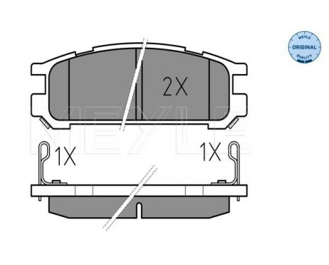 Brake Pad Set, disc brake MEYLE-ORIGINAL Quality 025 217 0315/W