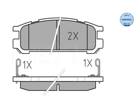Brake Pad Set, disc brake MEYLE-ORIGINAL Quality 025 217 0315/W, Image 2