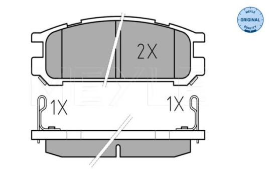 Brake Pad Set, disc brake MEYLE-ORIGINAL Quality 025 217 0315/W, Image 2
