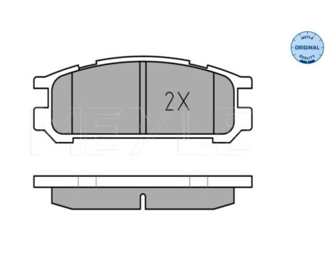 Brake Pad Set, disc brake MEYLE-ORIGINAL Quality 025 217 0315/W, Image 3