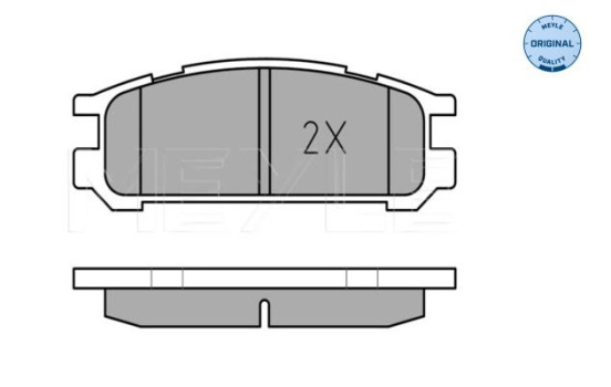 Brake Pad Set, disc brake MEYLE-ORIGINAL Quality 025 217 0315/W, Image 3