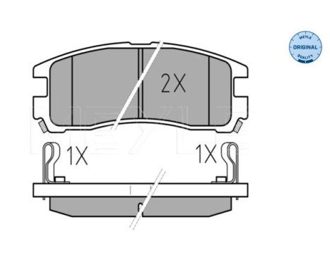 Brake Pad Set, disc brake MEYLE-ORIGINAL Quality 025 217 0615/W, Image 2