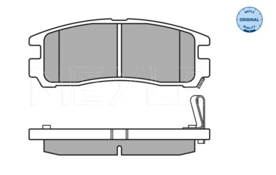 Brake Pad Set, disc brake MEYLE-ORIGINAL Quality 025 217 0615/W, Image 4