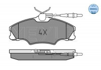 Brake Pad Set, disc brake MEYLE-ORIGINAL Quality 025 217 2419/W