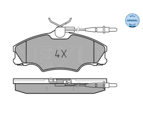 Brake Pad Set, disc brake MEYLE-ORIGINAL Quality 025 217 2419/W, Image 2
