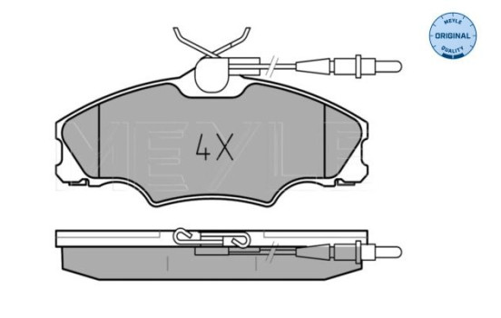 Brake Pad Set, disc brake MEYLE-ORIGINAL Quality 025 217 2419/W, Image 2