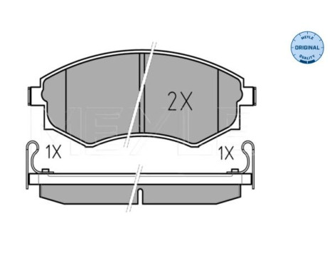 Brake Pad Set, disc brake MEYLE-ORIGINAL Quality 025 217 2517/W