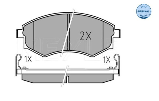 Brake Pad Set, disc brake MEYLE-ORIGINAL Quality 025 217 2517/W