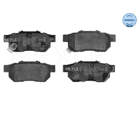 Brake Pad Set, disc brake MEYLE-ORIGINAL Quality 025 217 3813/W, Image 4