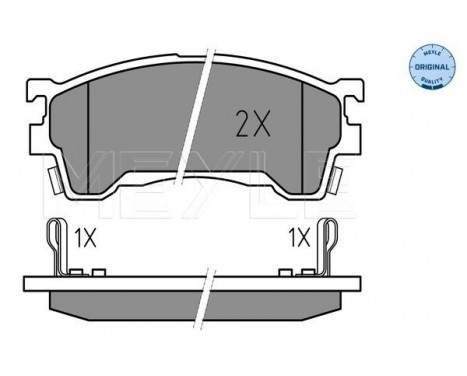 Brake Pad Set, disc brake MEYLE-ORIGINAL Quality 025 217 5416/W