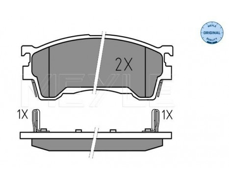 Brake Pad Set, disc brake MEYLE-ORIGINAL Quality 025 217 5416/W, Image 2