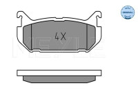 Brake Pad Set, disc brake MEYLE-ORIGINAL Quality 025 217 6614